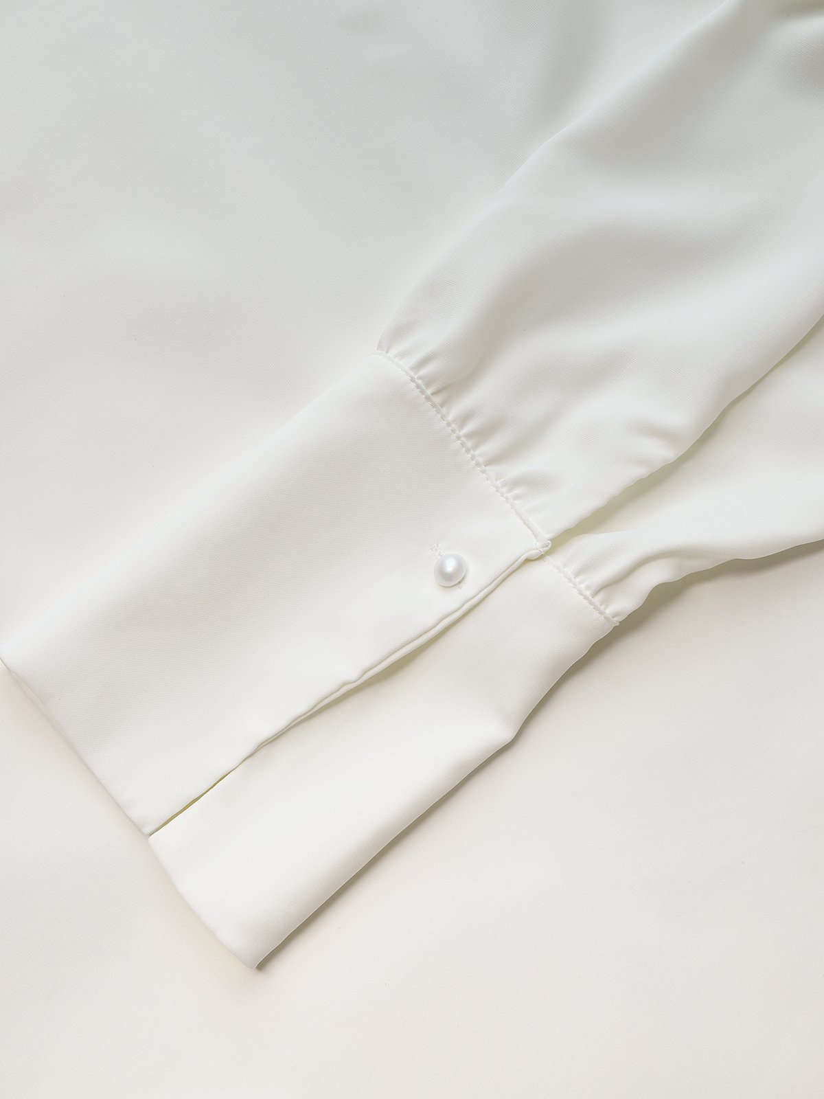 Hemdkragen Weit Elegant Unifarben Bluse
