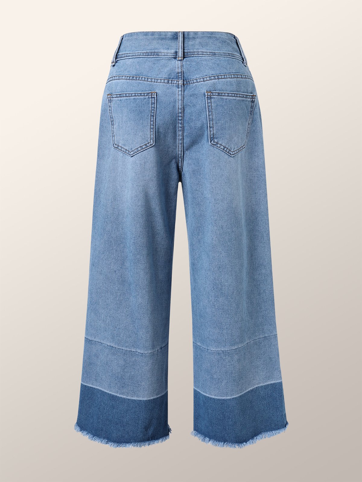 Unifarben Regelmäßige Passform Denim Urban Jeans