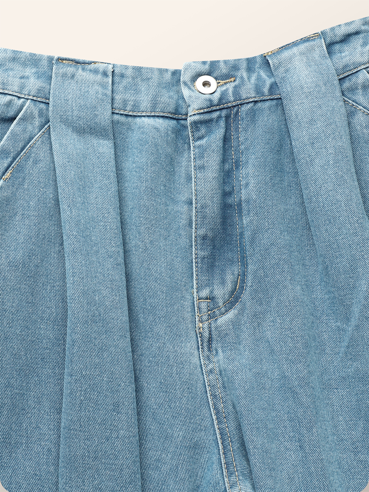 Täglich Denim Lässig Unifarben Regelmäßige Passform Jeans