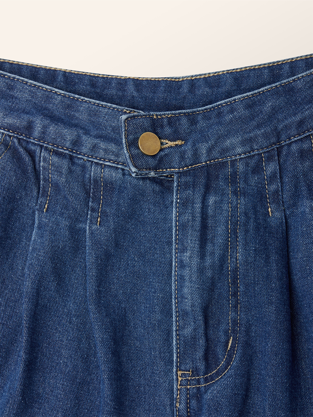 Urban Regelmäßige Passform Unifarben  Taschen Denim Jeans