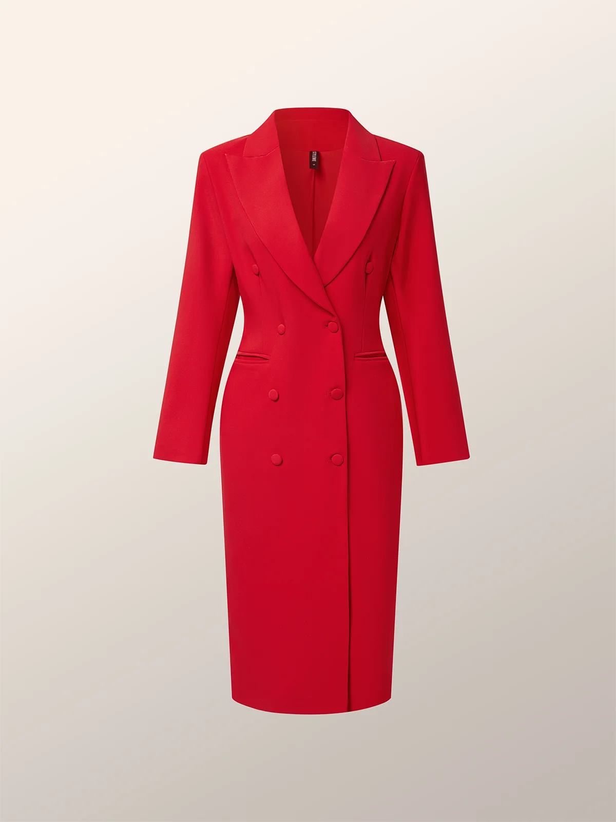 Unifarben Urban Geknöpft Regelmäßige Passform Blazer