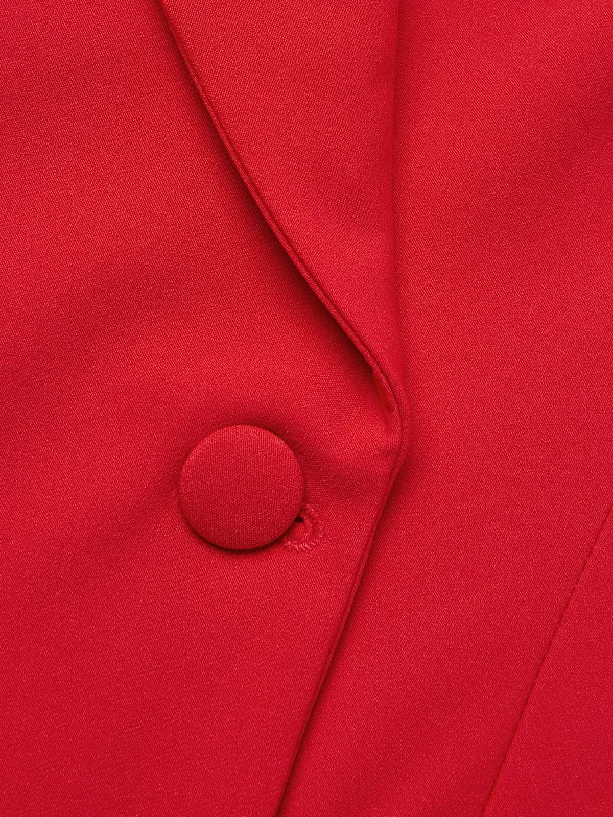 Unifarben Urban Geknöpft Regelmäßige Passform Blazer