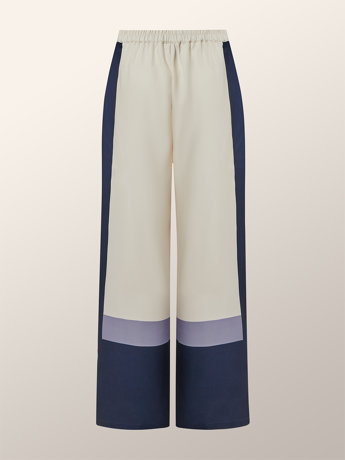 Urban Farbblock Hose mit Weitem Bein