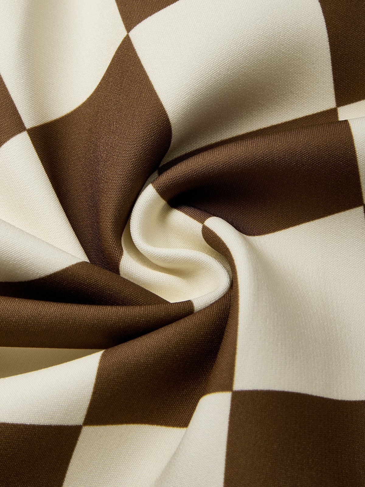 Urban Unifarben Geknöpft Hemdkragen Midikleid Mit Krawatte