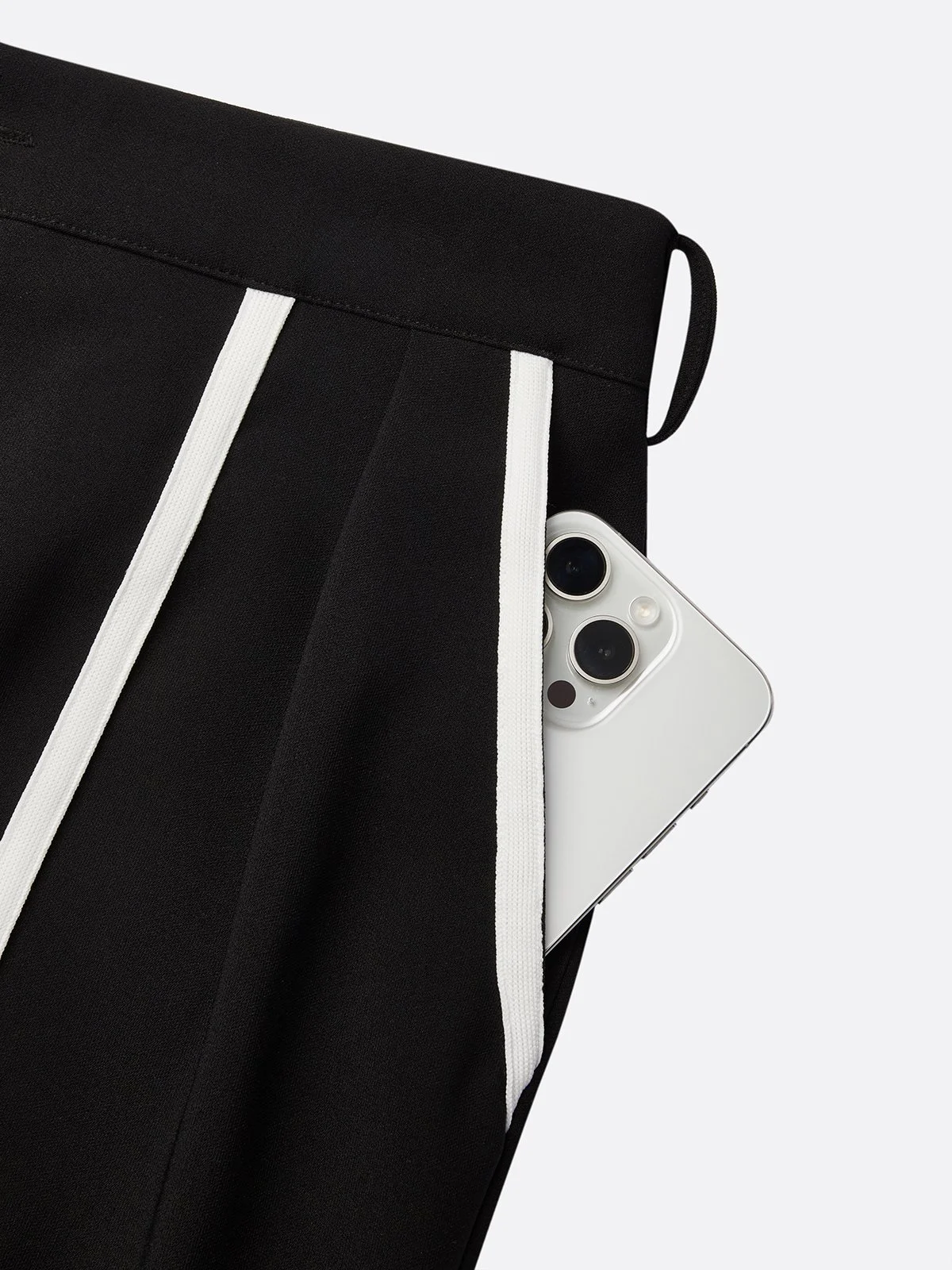 Urban Farbblock Rohrleitungen Gerade Hosen