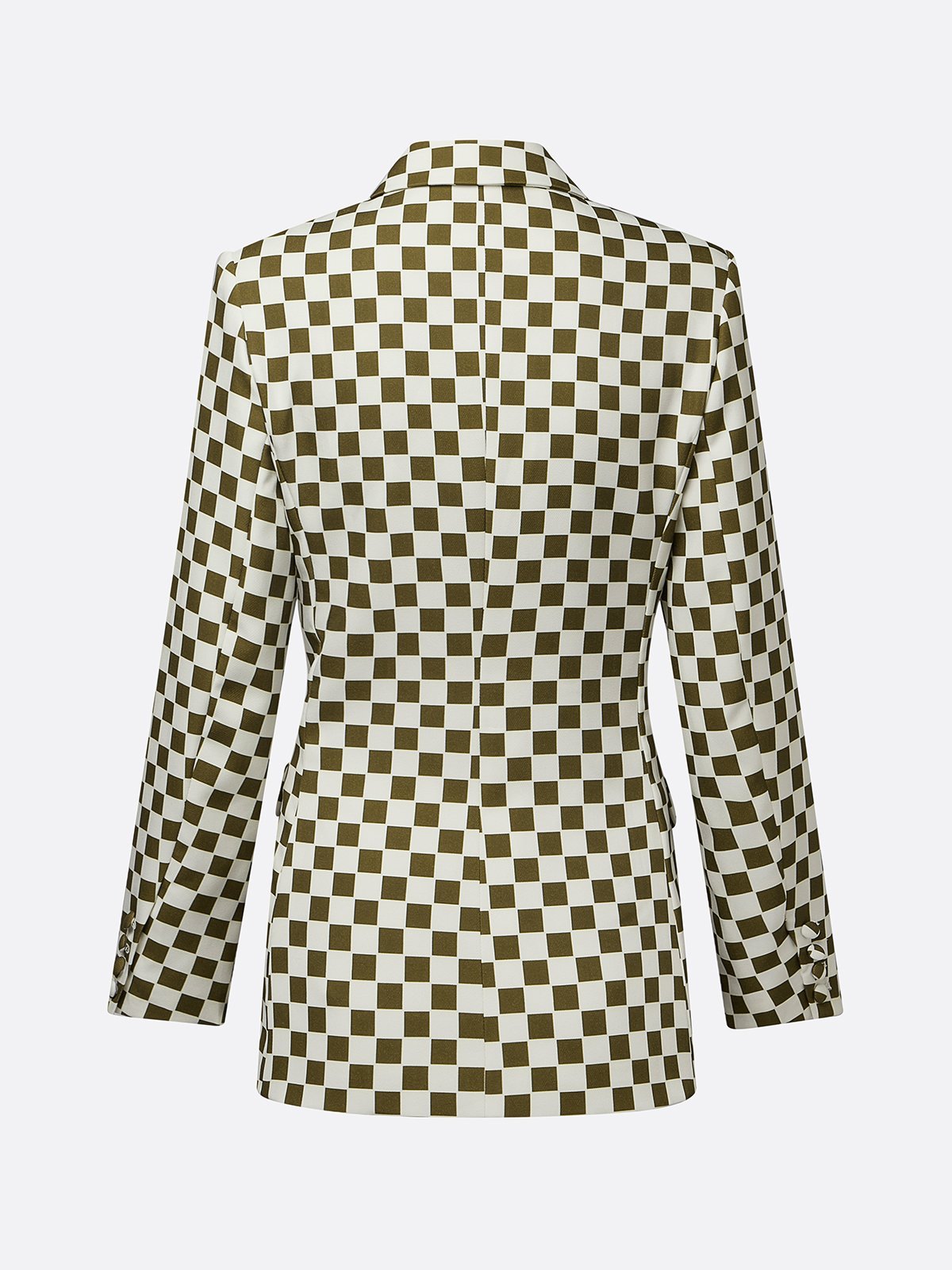 Urban Print Kariert Reverskragen Blazer