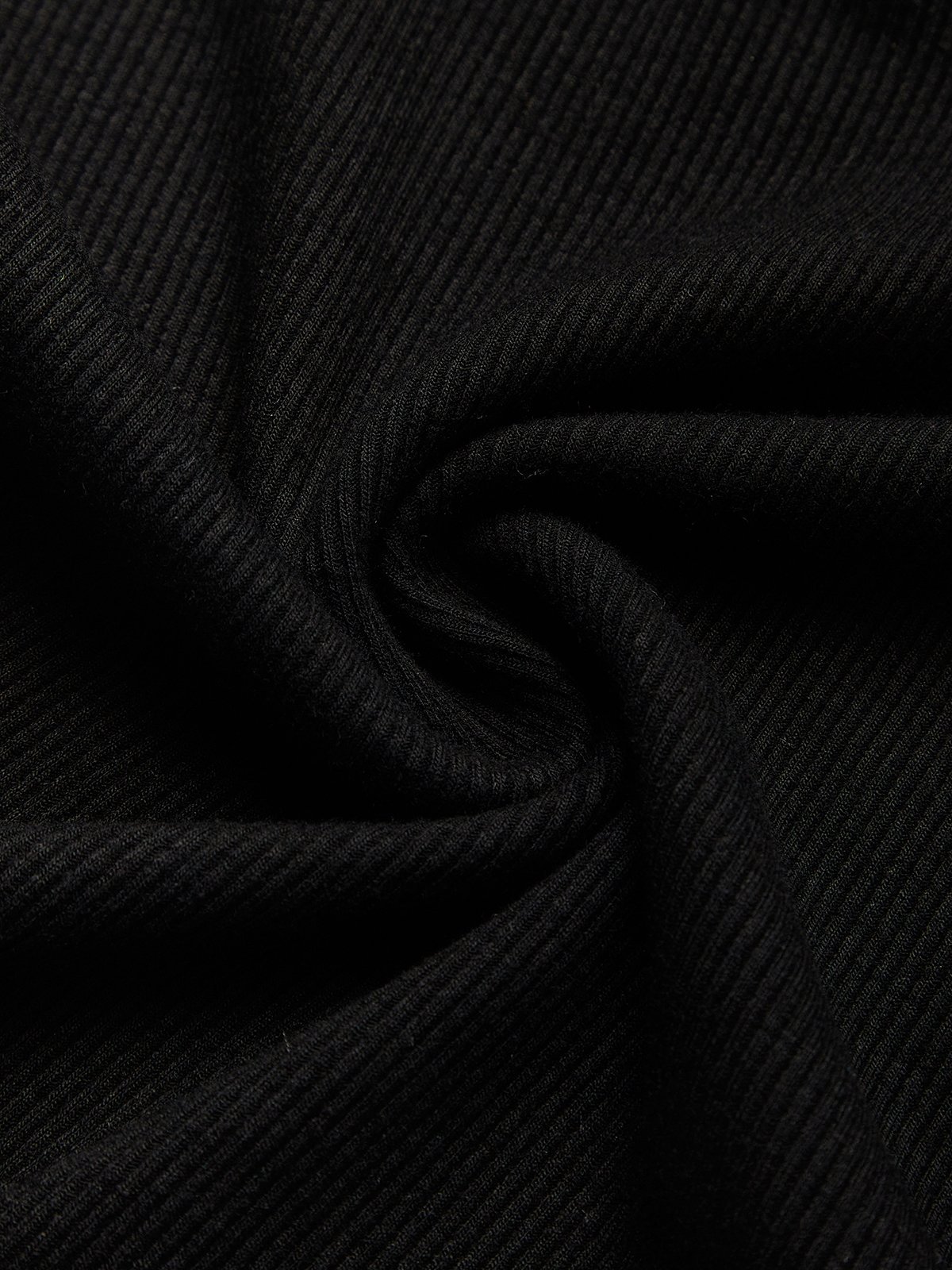 Jersey Urban Unifarben Reißverschluss Rollkragen T-Shirt