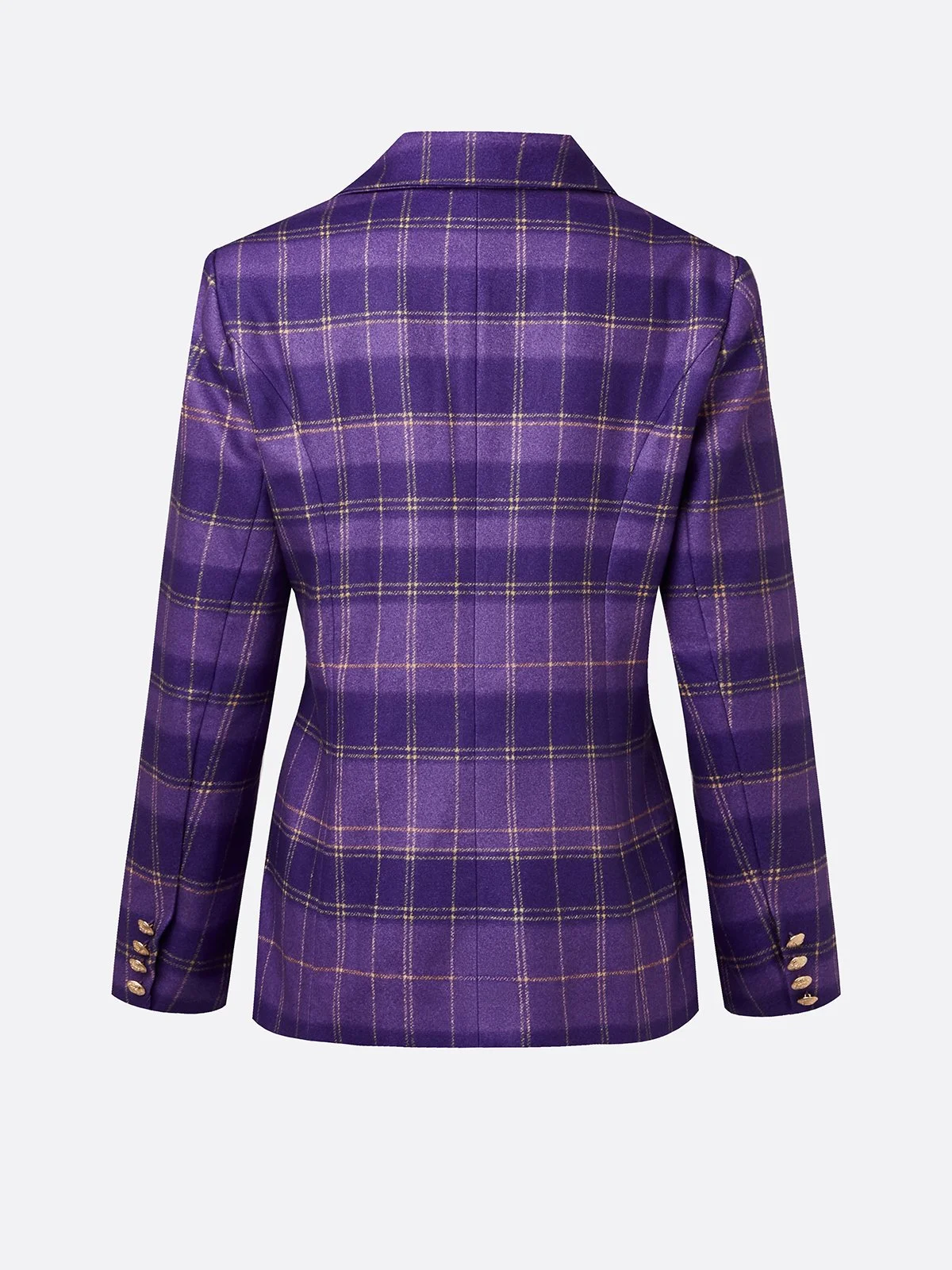 Urban Geknöpft Kariert Reverskragen Blazer