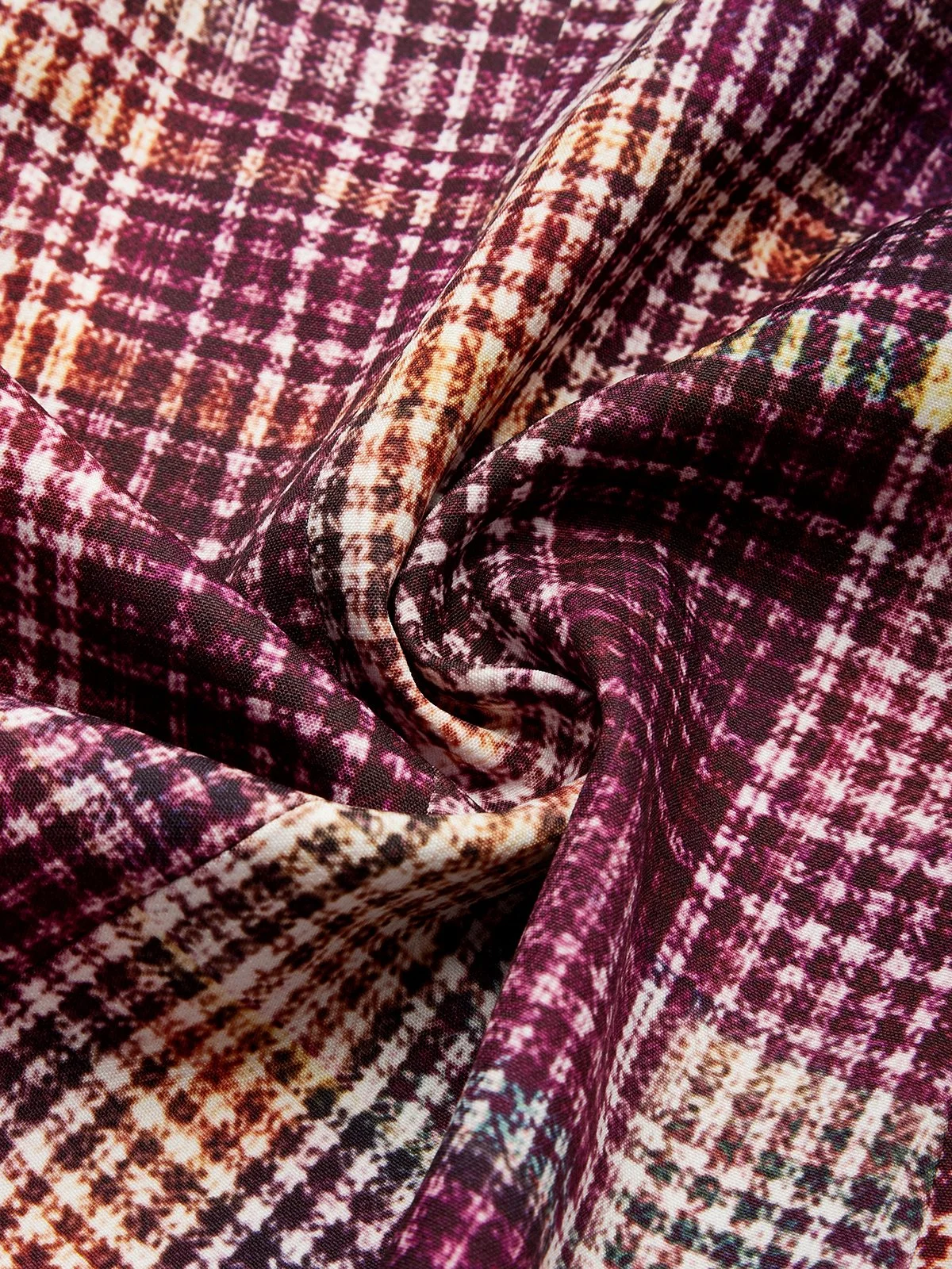 Urban Print Kariert Reverskragen Blazer