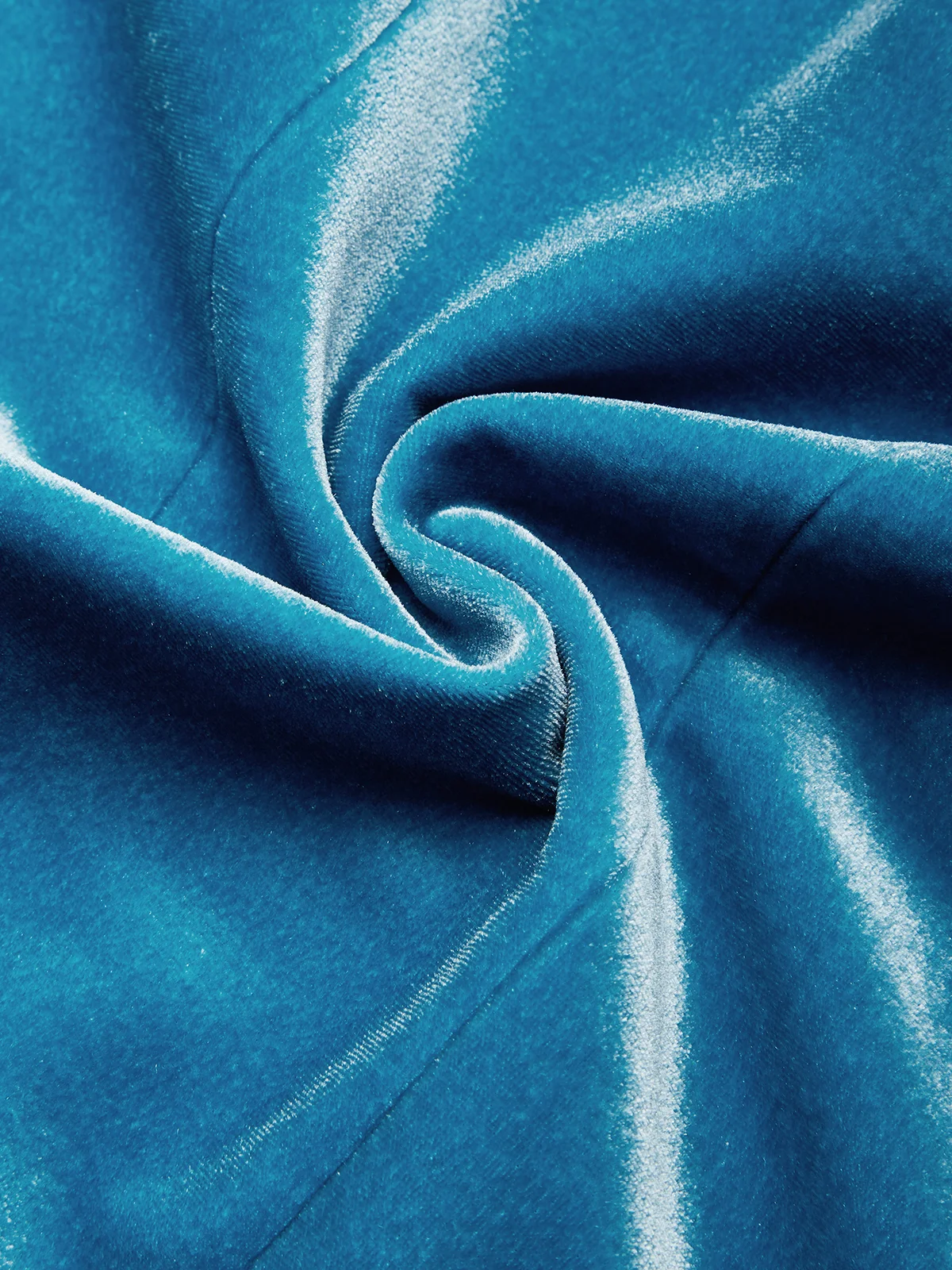 Elegant Reverskragen Samt Geknöpft Rohrleitungen Unifarben Blazer