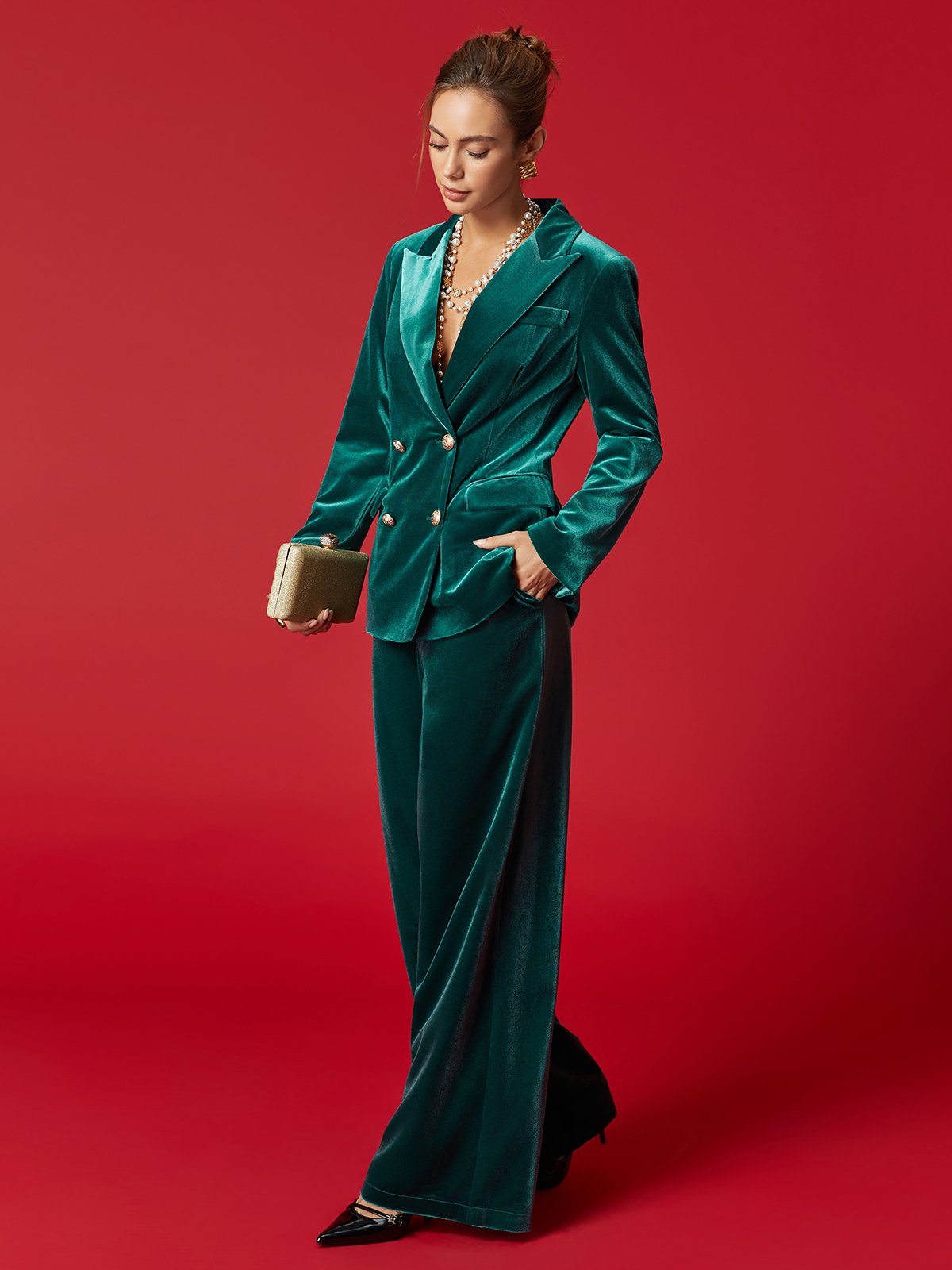 Urban Unifarben Gerade Hosen