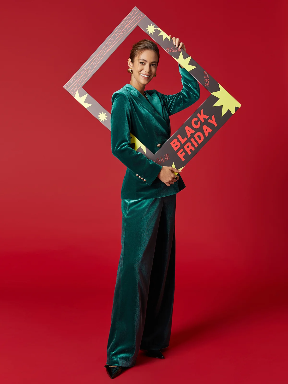 Urban Geknöpft Unifarben Reverskragen Blazer