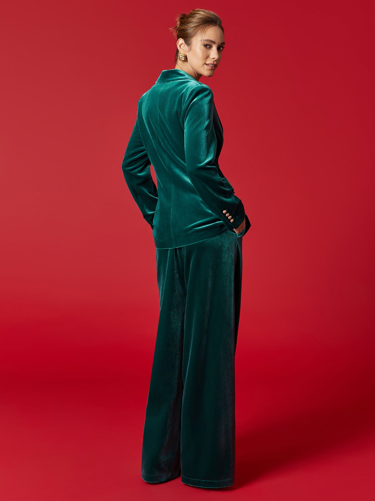 Urban Unifarben Gerade Hosen