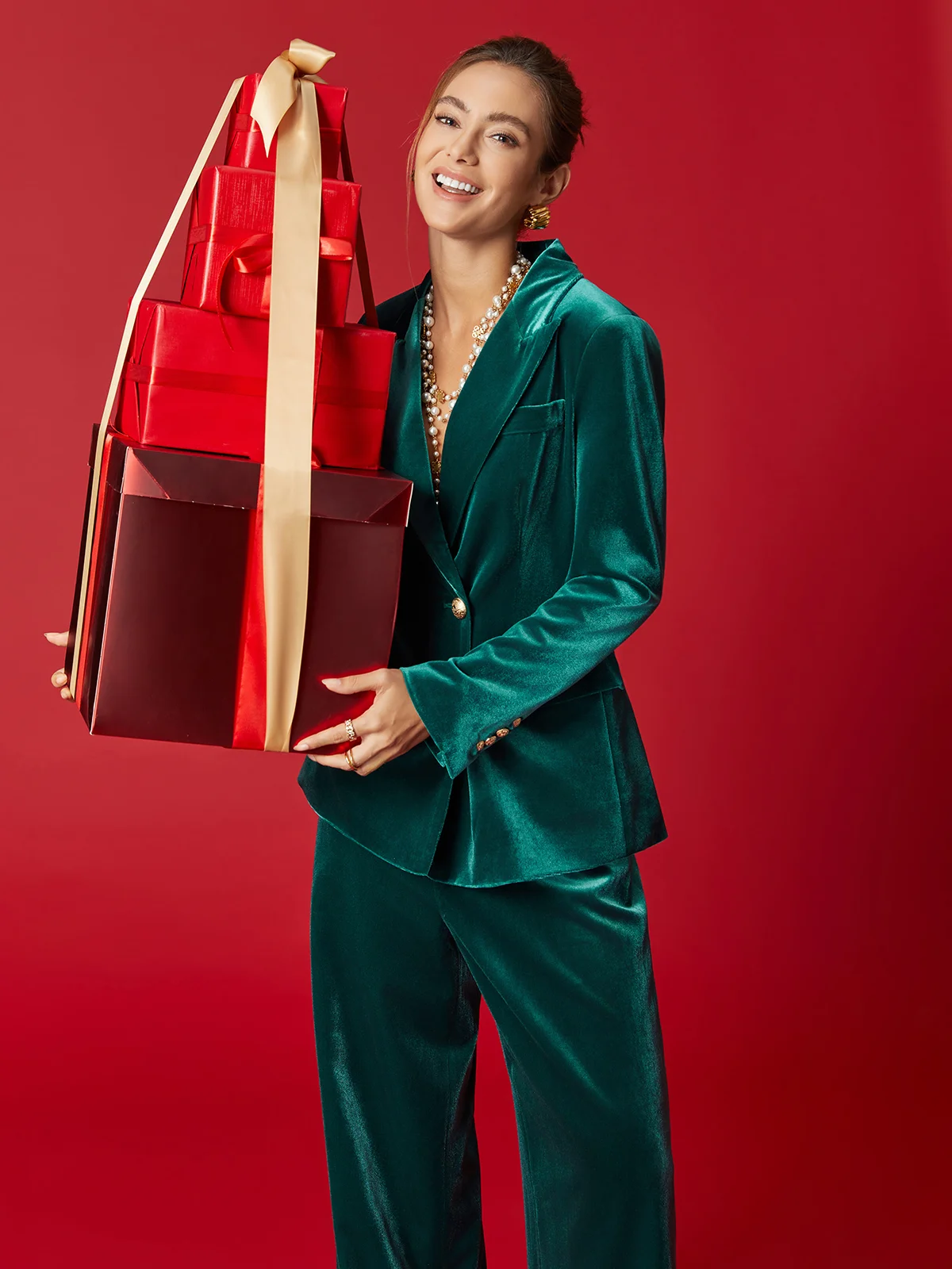 Urban Geknöpft Unifarben Reverskragen Blazer