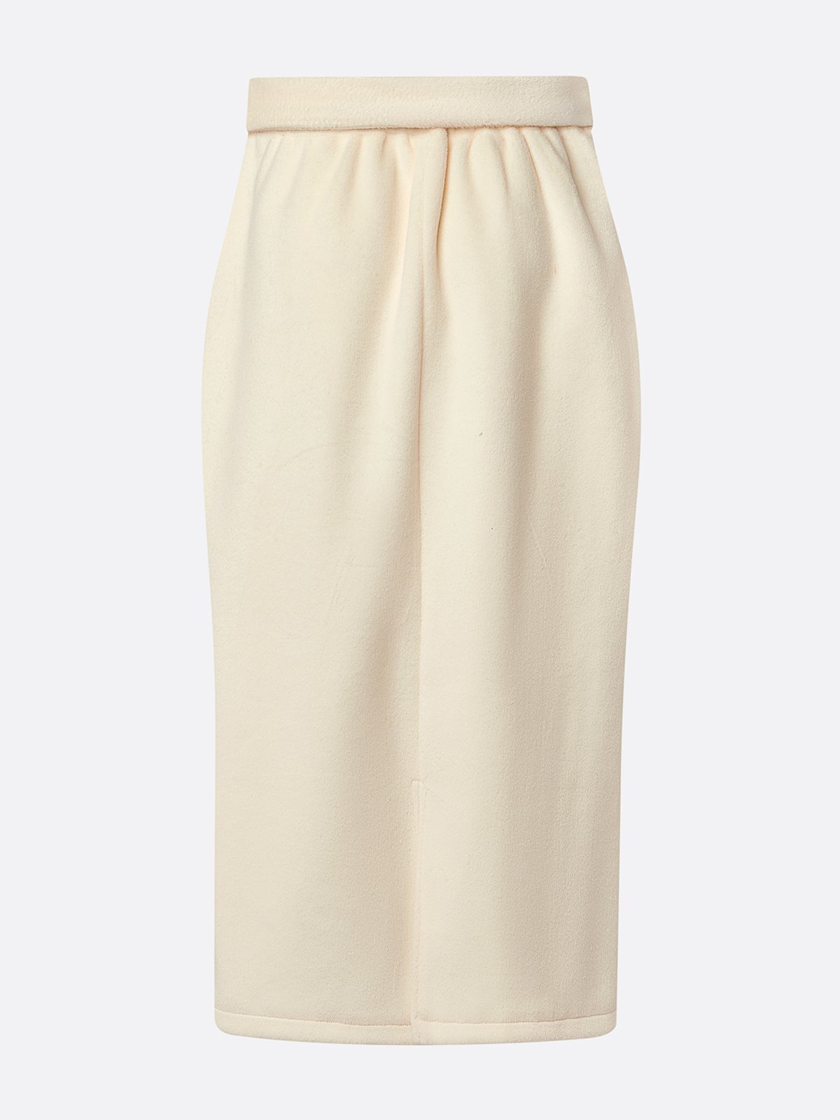 Elegant Unifarben Midi Rock