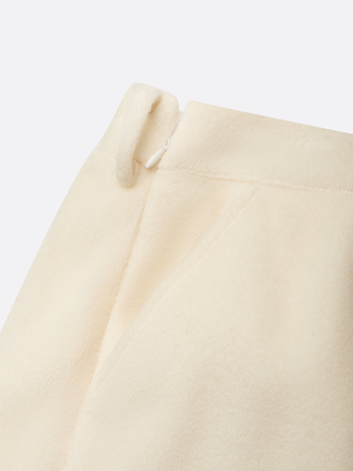 Elegant Unifarben Midi Rock