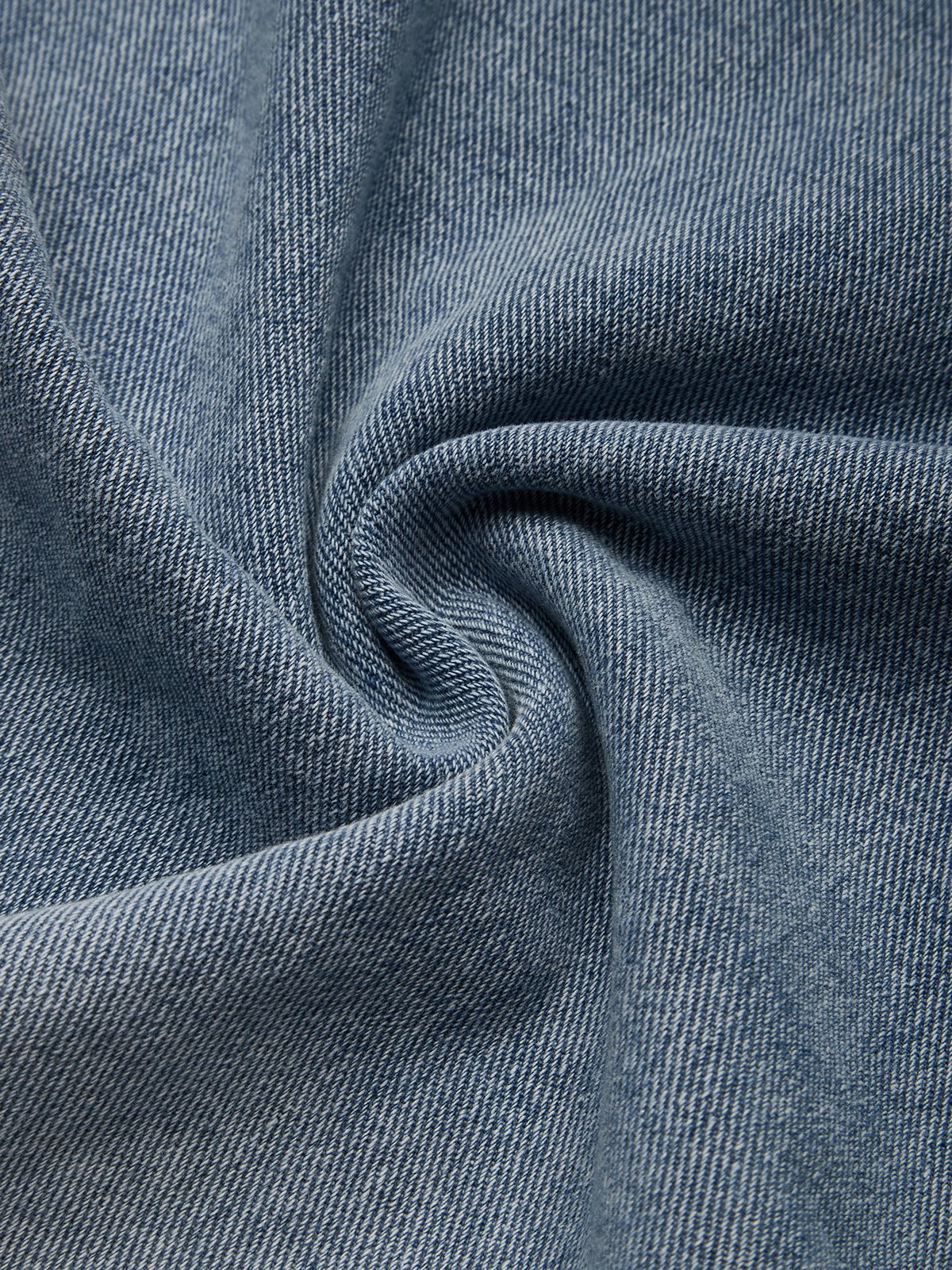 Lässig Unifarben Beunruhigend Kapuze Denim Oberteile