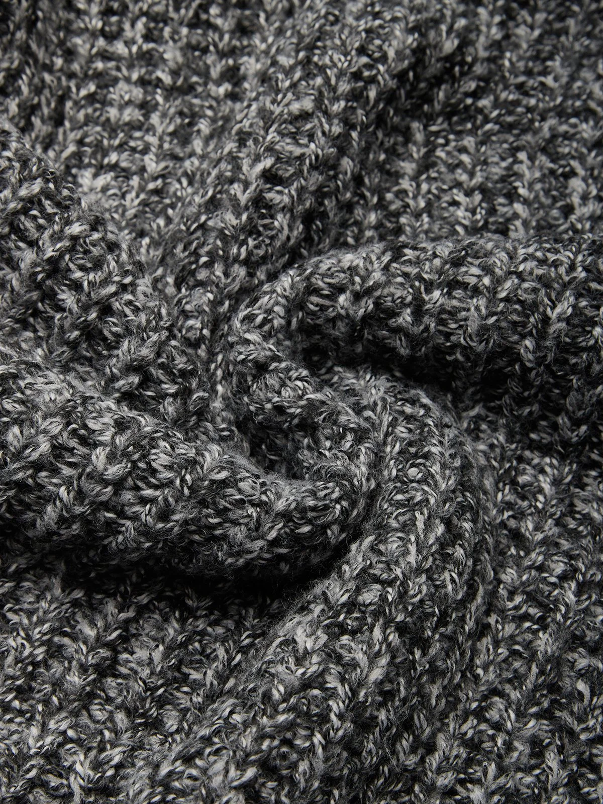 Urban Unifarben V-Ausschnitt Pullover Midikleid