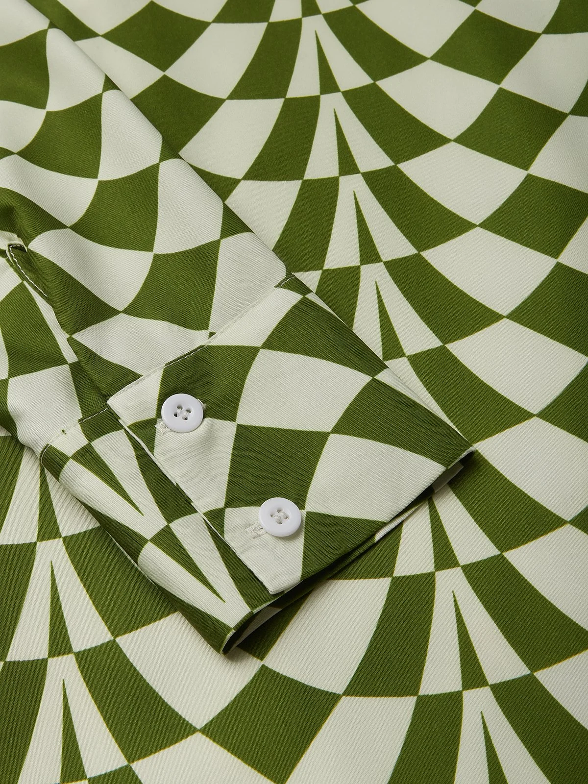 Elegant Geometrisch Mock Neck Midikleid