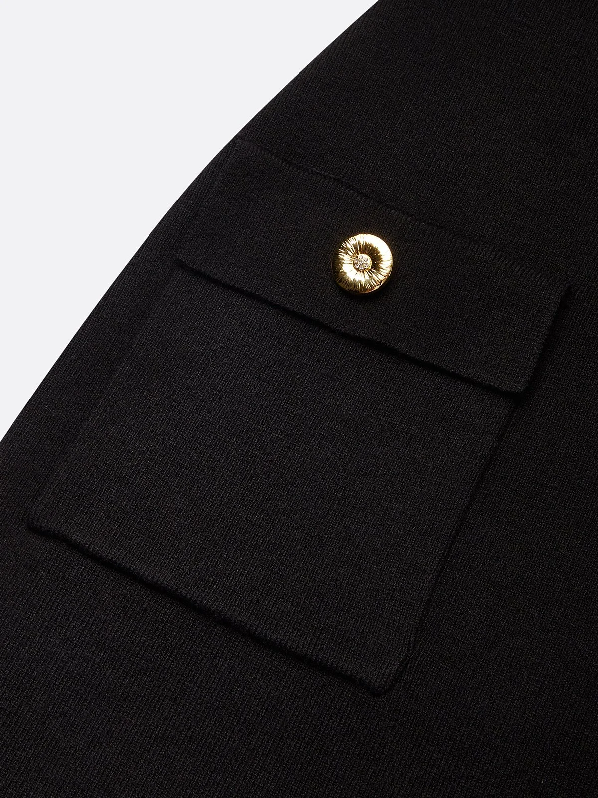 Urban Unifarben Reißverschluss Rundhals Pullover Midikleid