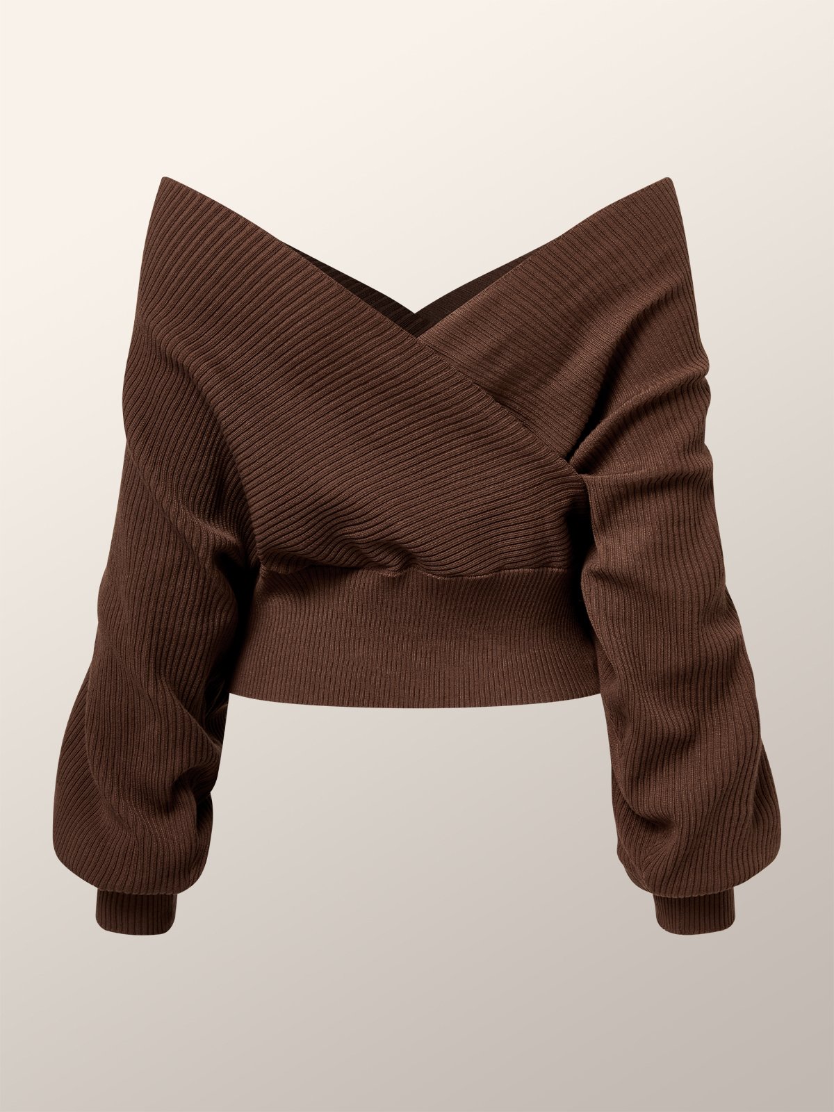 Regelmäßige Passform Unifarben V-Ausschnitt Pullover