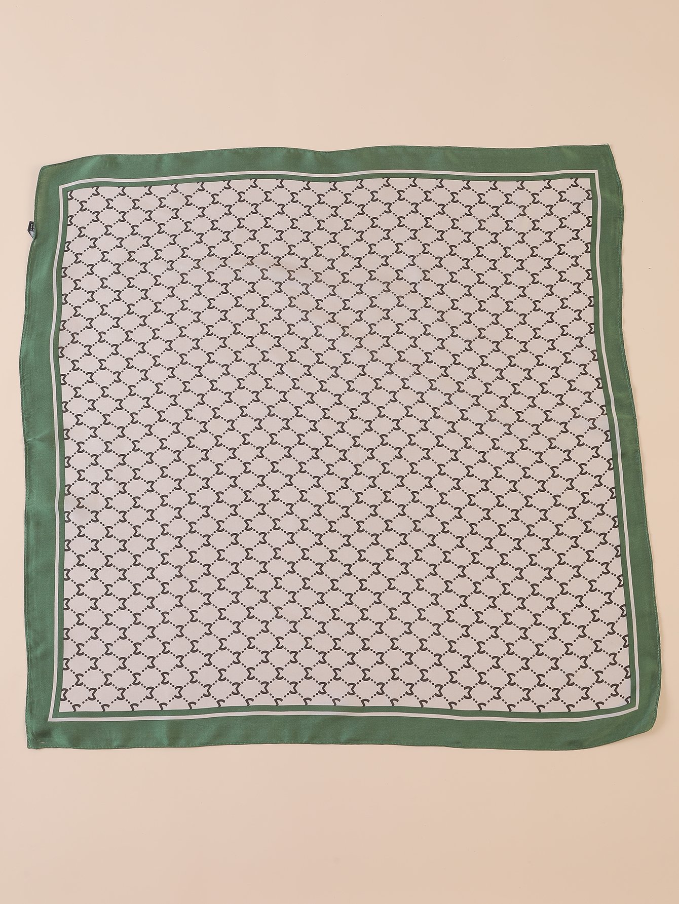 Grün Klassisch Alterssichtigkeit Grafik Quadrat Schal Seidentuch Schal