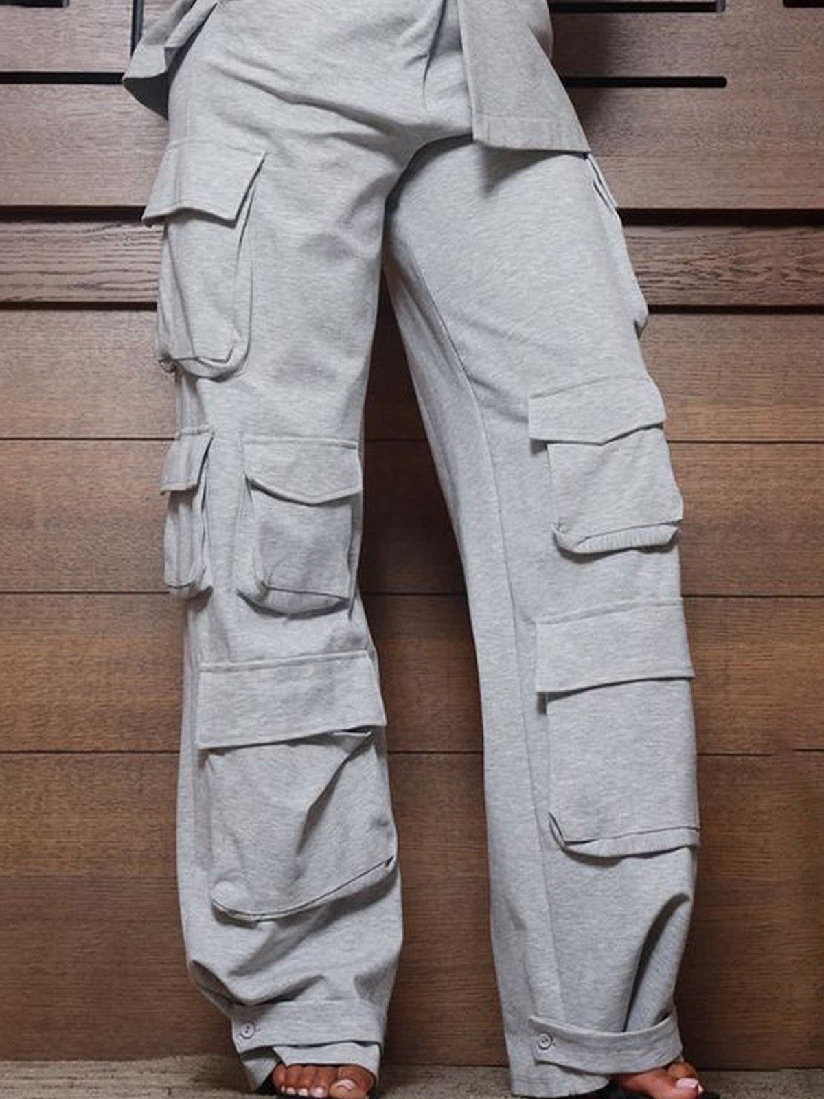 Urban Weit Unifarben Hose