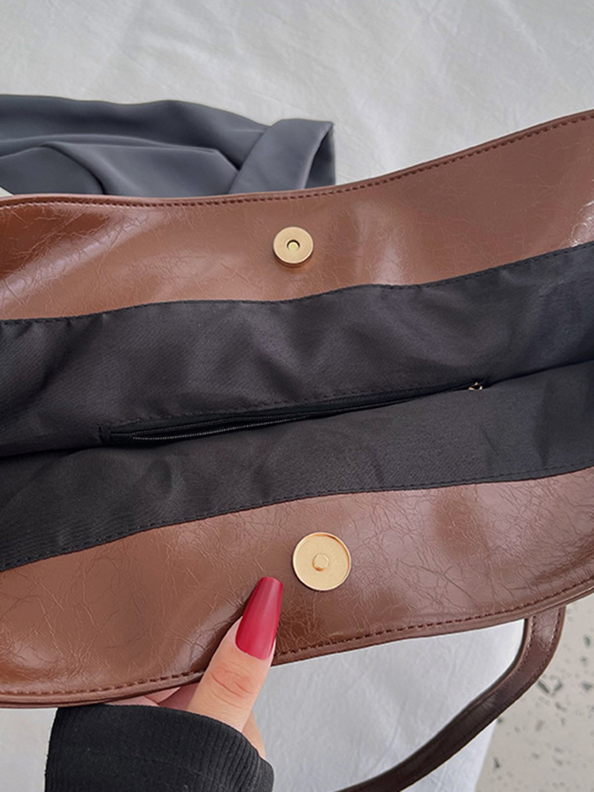 minimalistisch GROSSE KAPAZITÄT Schulter Handtasche