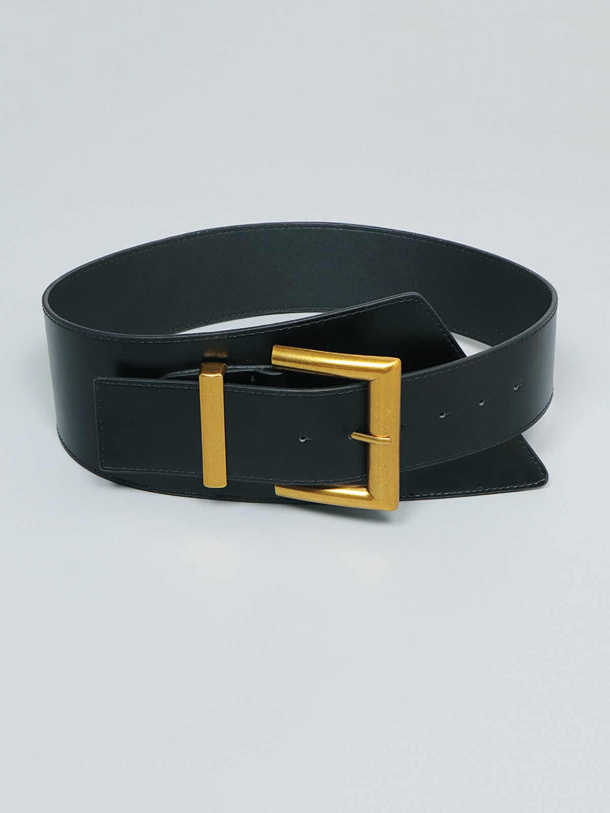 Irregulär Metallische Schnalle Breit Gürtel