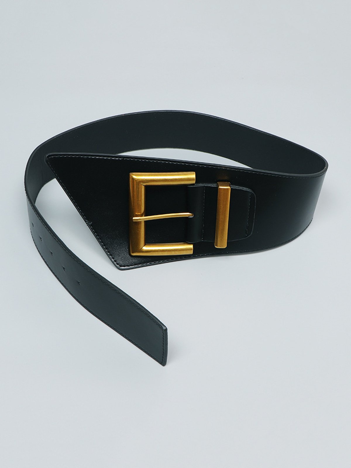 Irregulär Metallische Schnalle Breit Gürtel