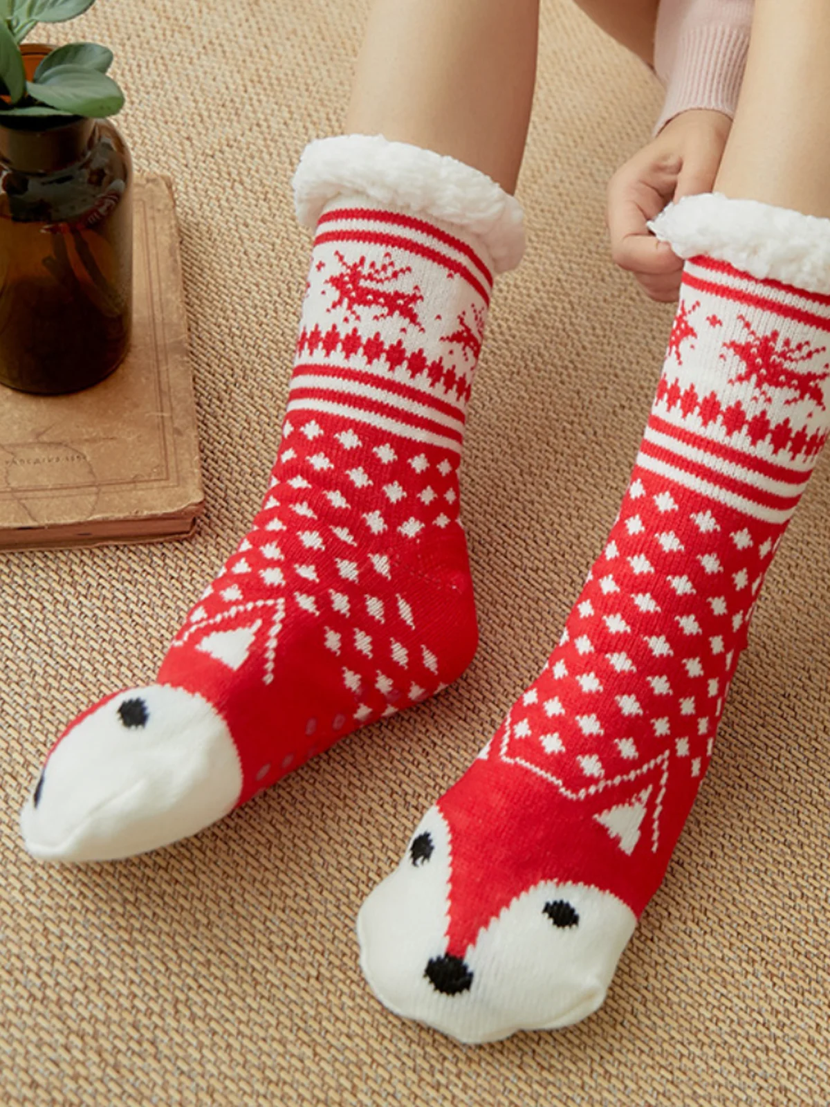 Weihnachten Rot Socken