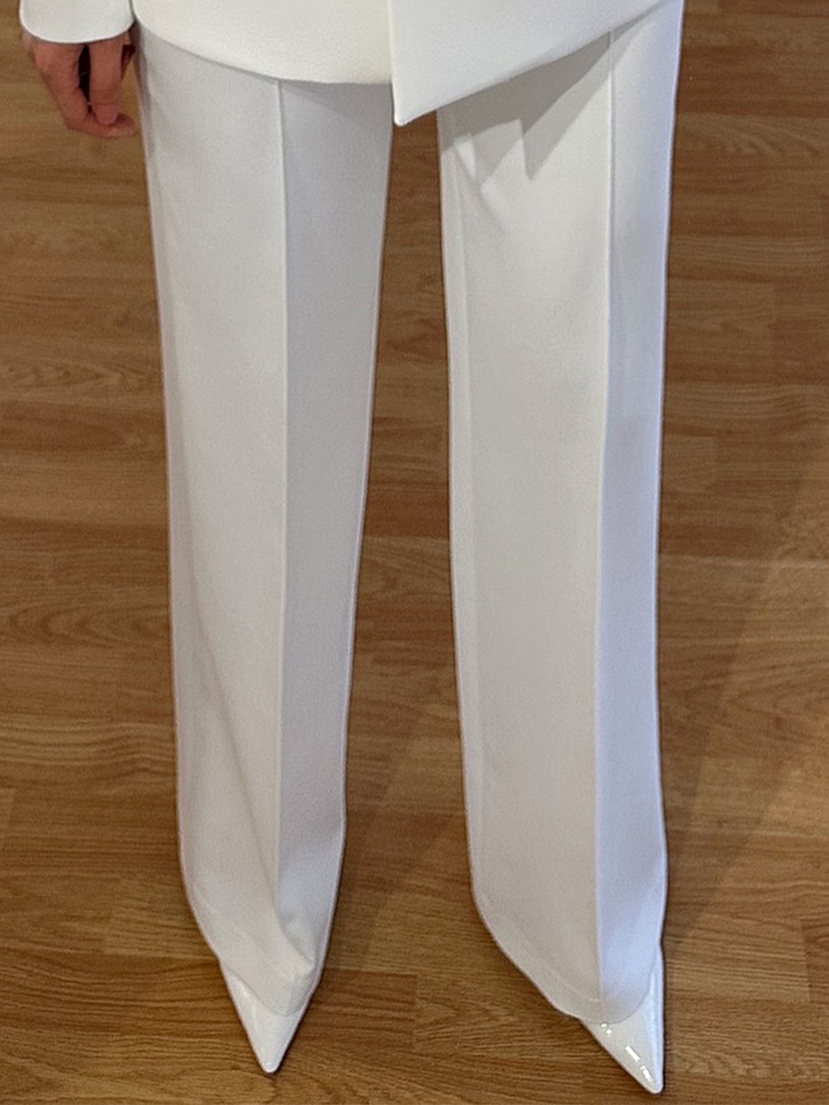 Elegant Unifarben Gerade Hosen