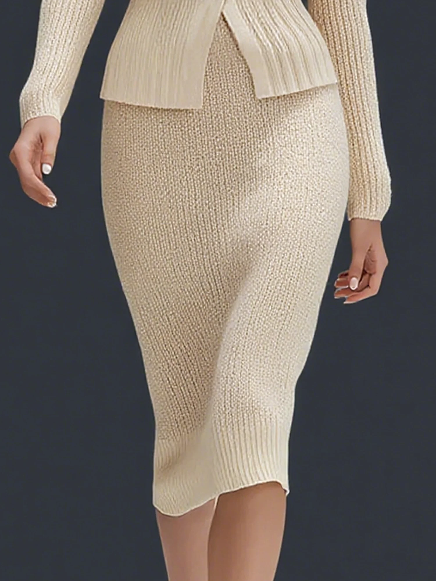 Urban Unifarben Midi Rock