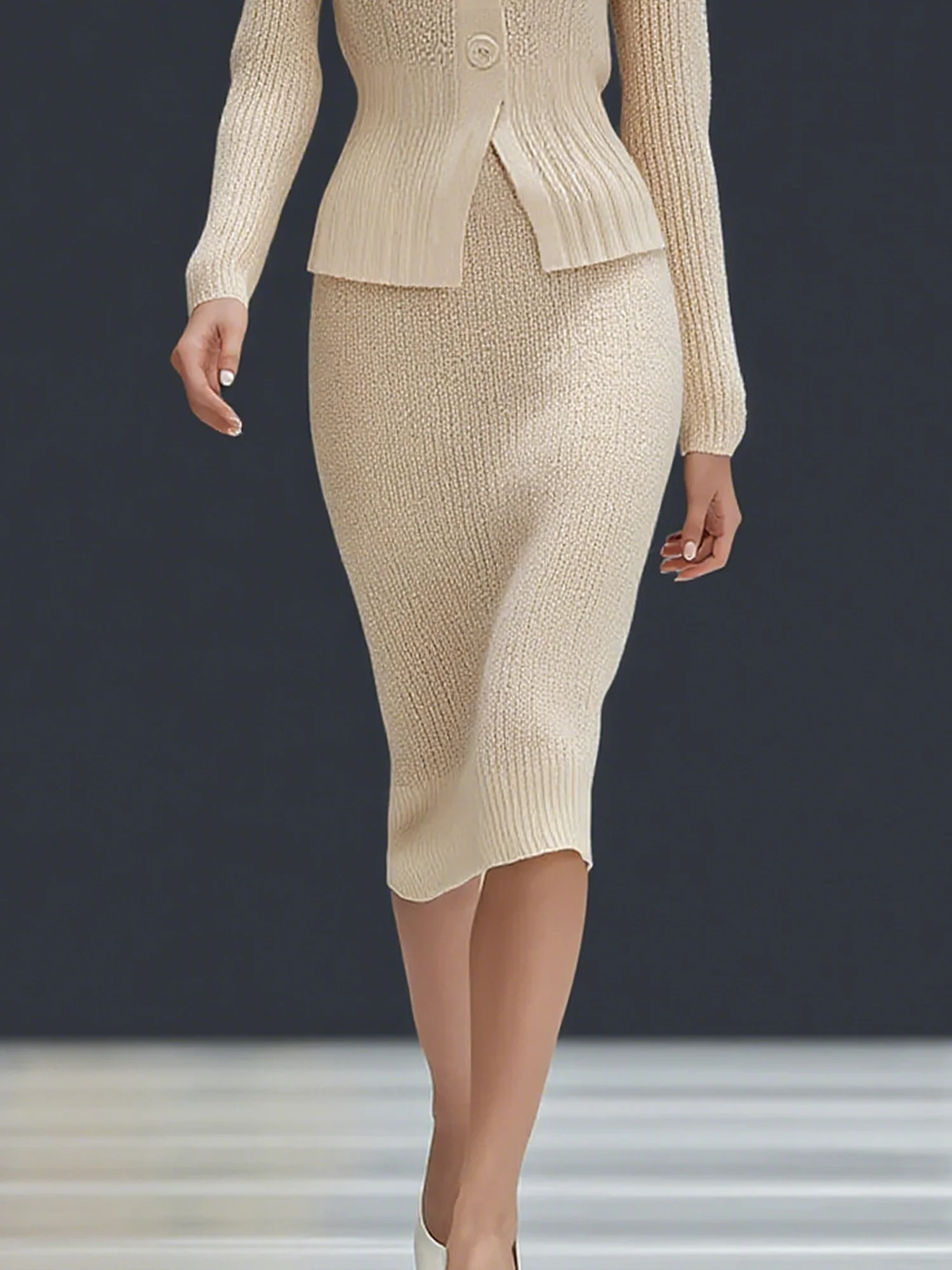 Urban Unifarben Midi Rock