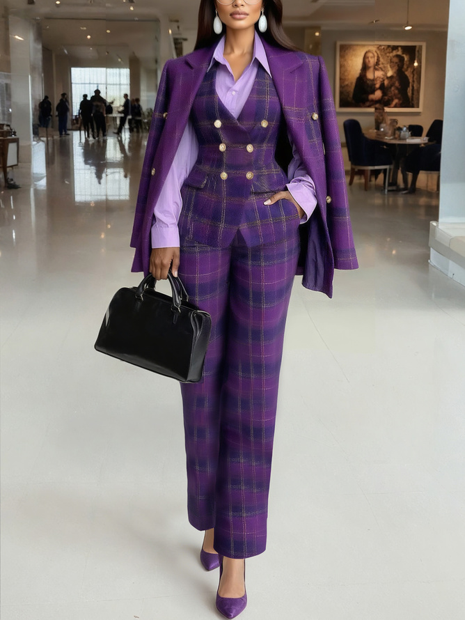 Baumwolle Urban Unifarben Geknöpft Bluse