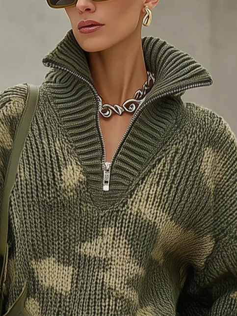 Garn/Wollgarn Lässig Camo Pullover Nein Handschuhe