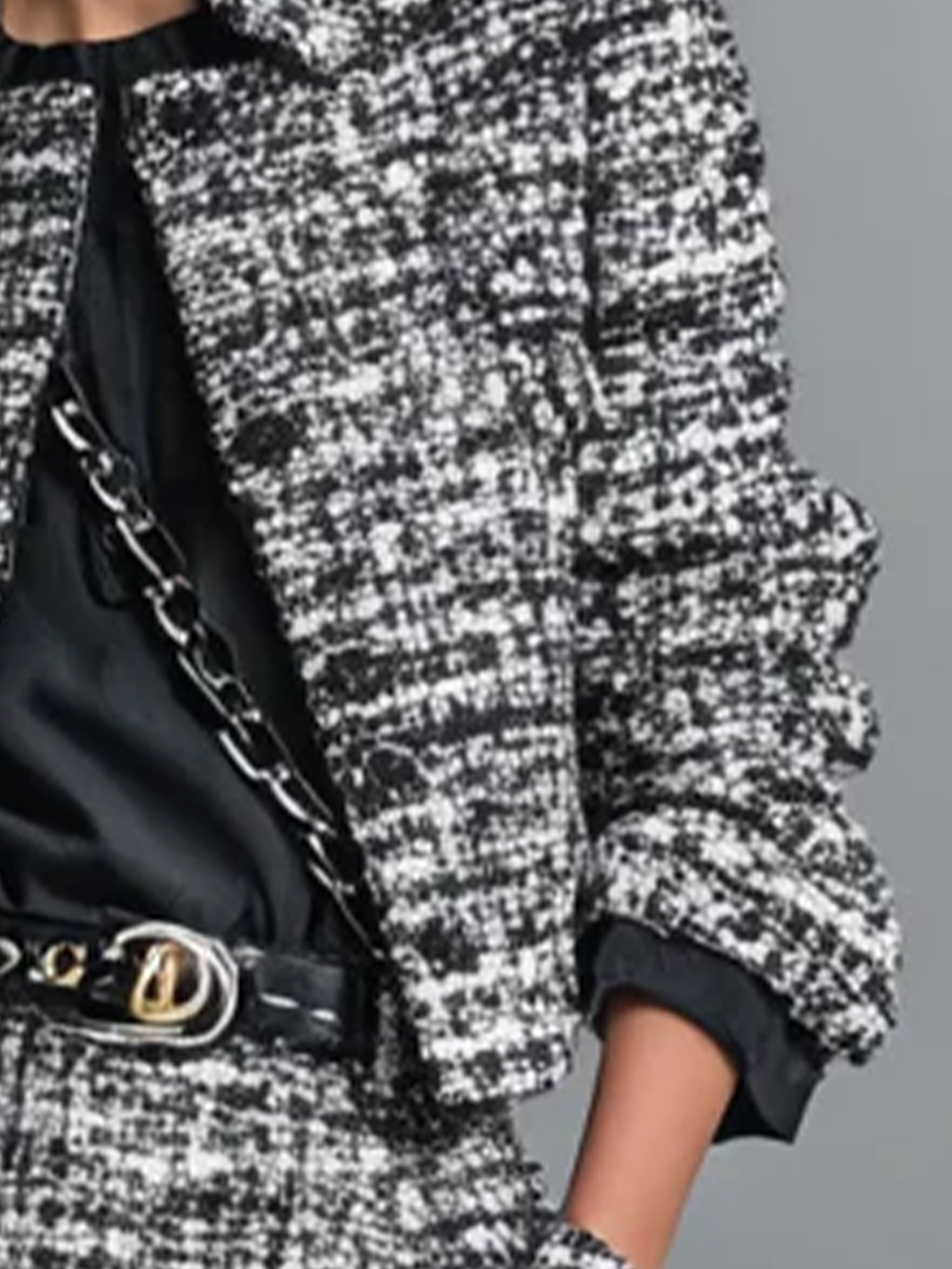 Urban Farbblock Schalkragen Jacke