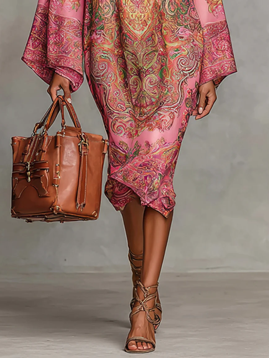 Urban Paisley Print  Midikleid