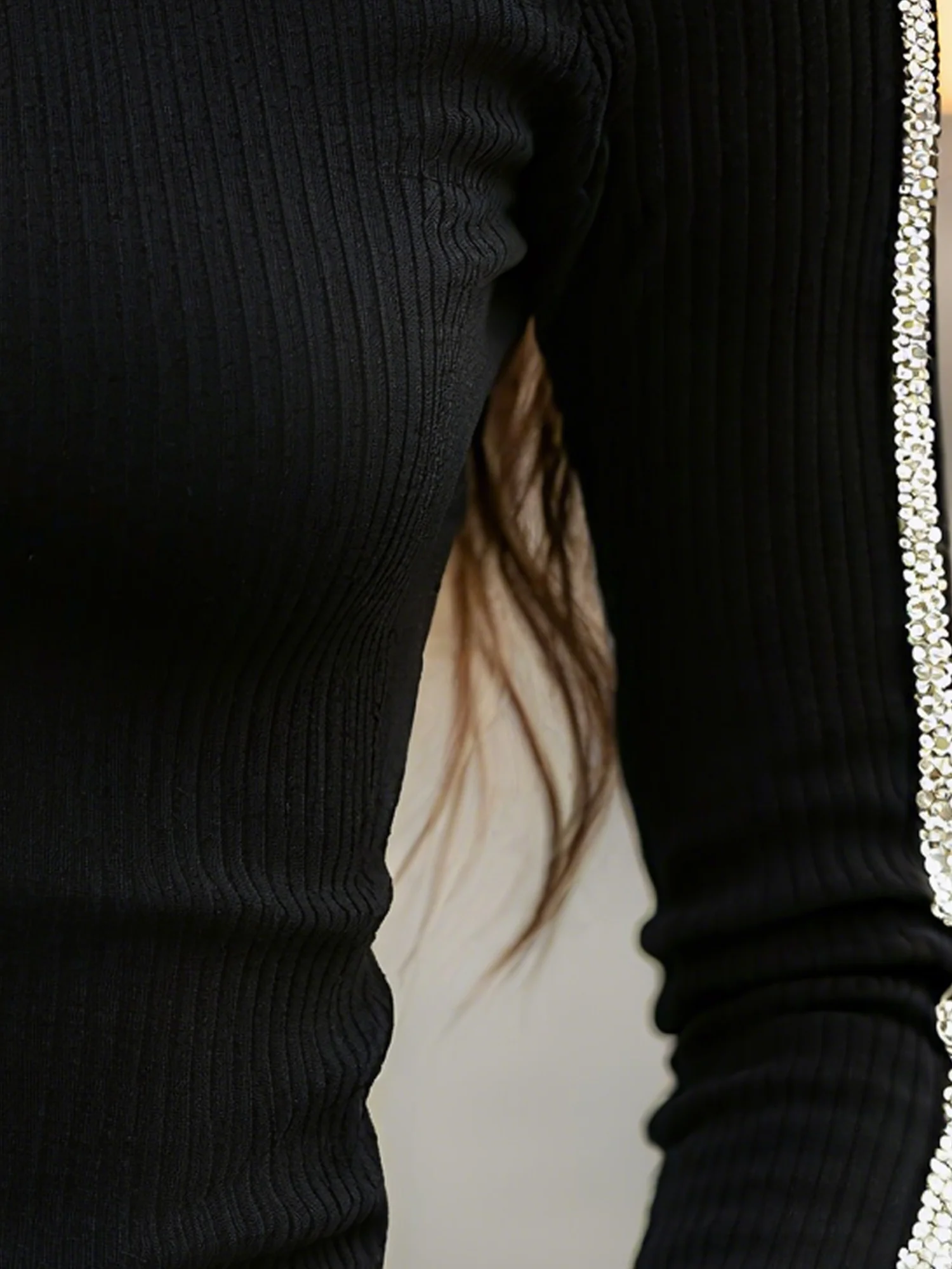 Lässig Unifarben Gurtband Stehkragen Bluse