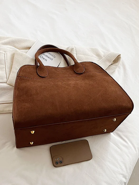 Urban Veloursleder Unifarben Klassischer Rucksack