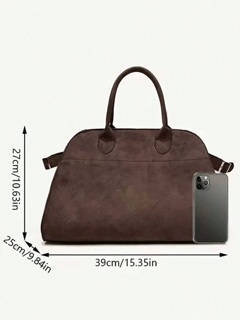 Urban Veloursleder Unifarben Klassischer Rucksack