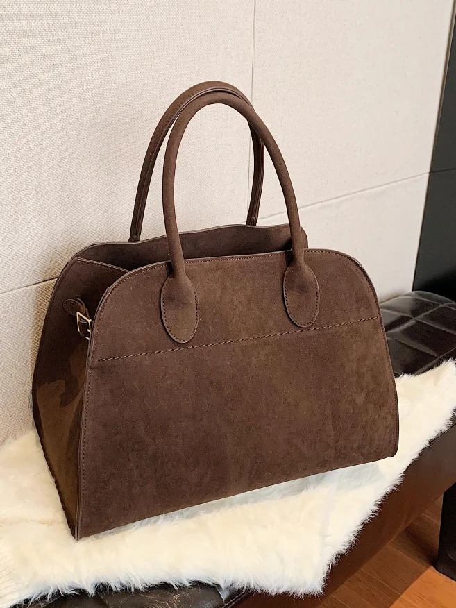 Urban Veloursleder Unifarben Klassischer Rucksack