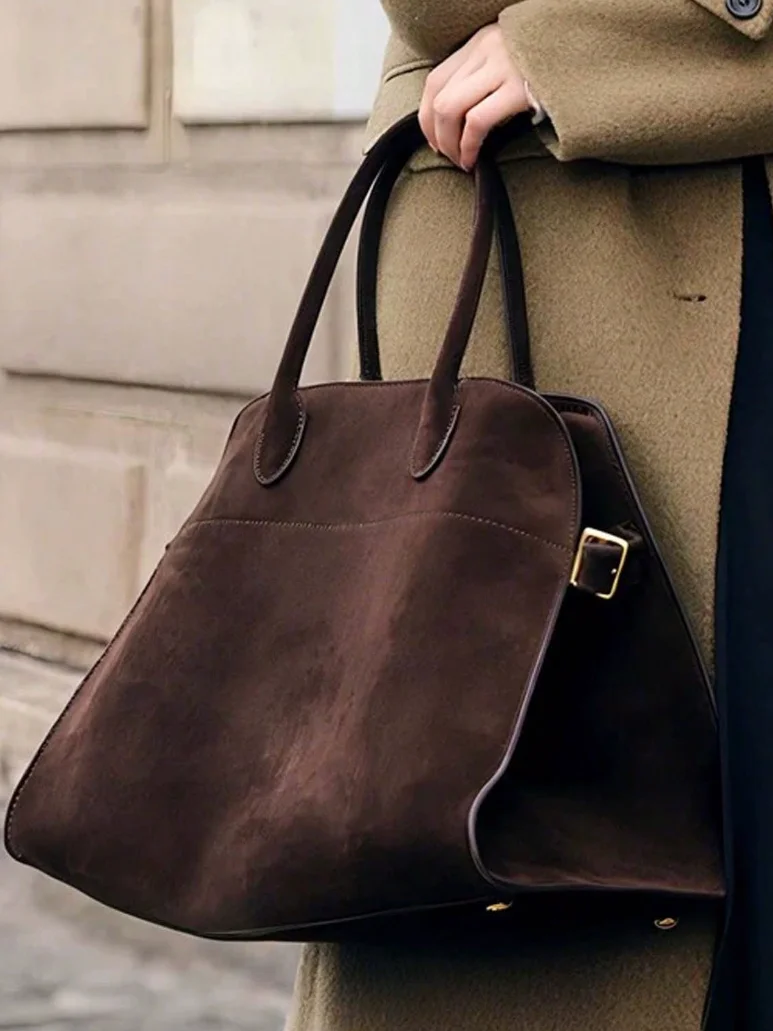 Urban Veloursleder Unifarben Klassischer Rucksack