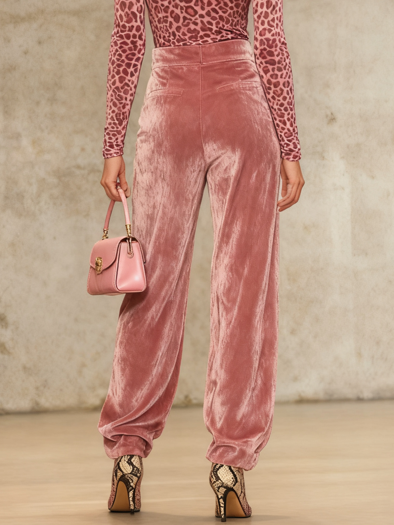 Urban Unifarben Gerade Hosen