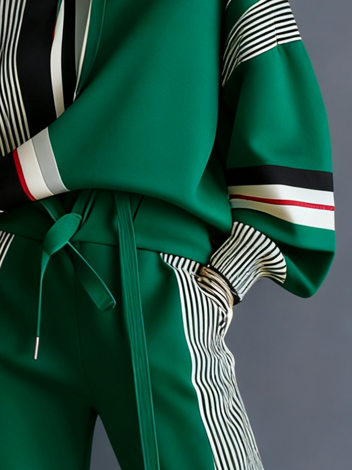 Urban Geometrisch Locker Kapuze