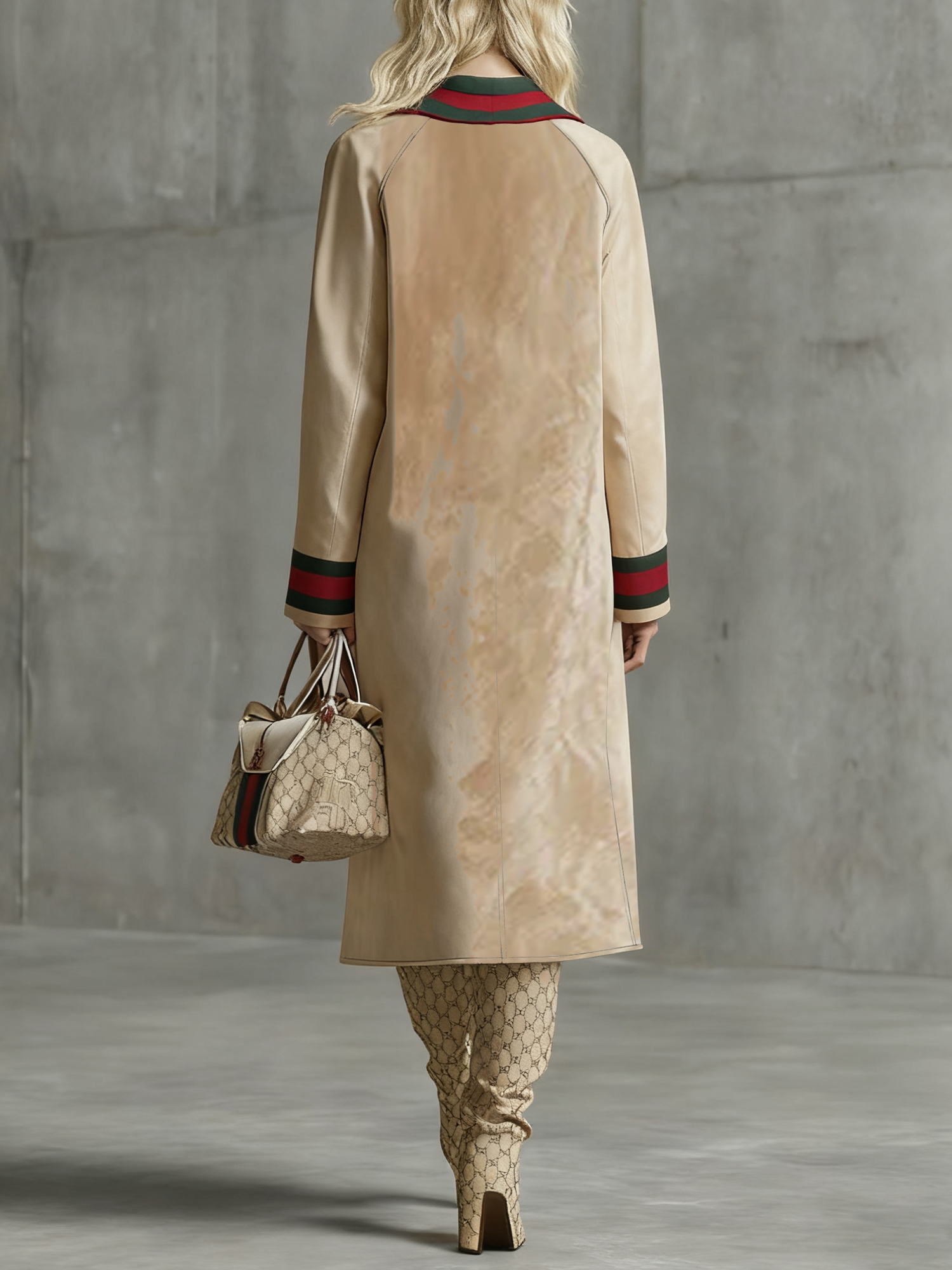 Urban Farbblock Hemdkragen Mantel