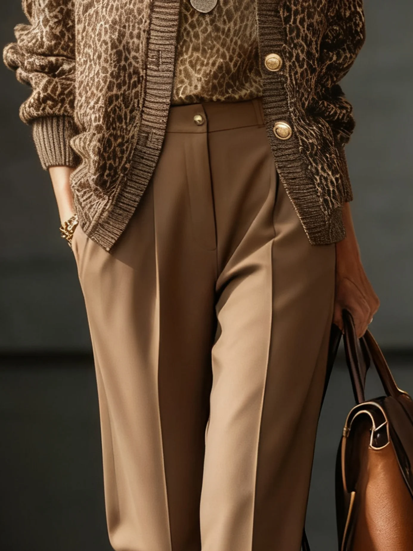 Urban Unifarben Gerade Hosen