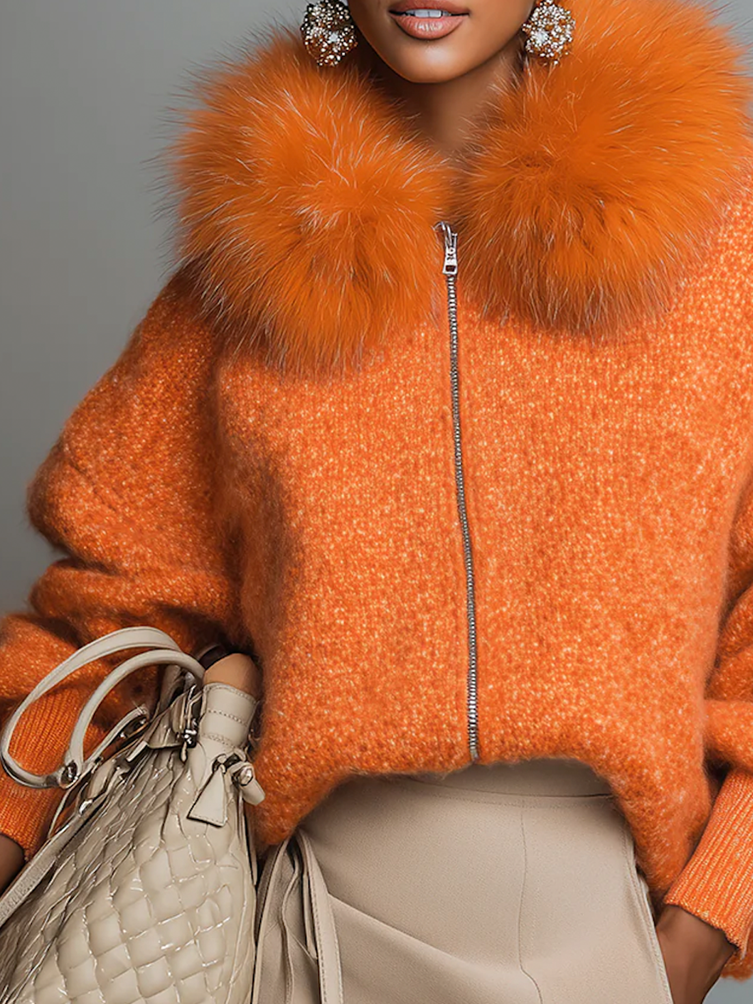 Lässig Unifarben Schalkragen Pullover Strickjacke