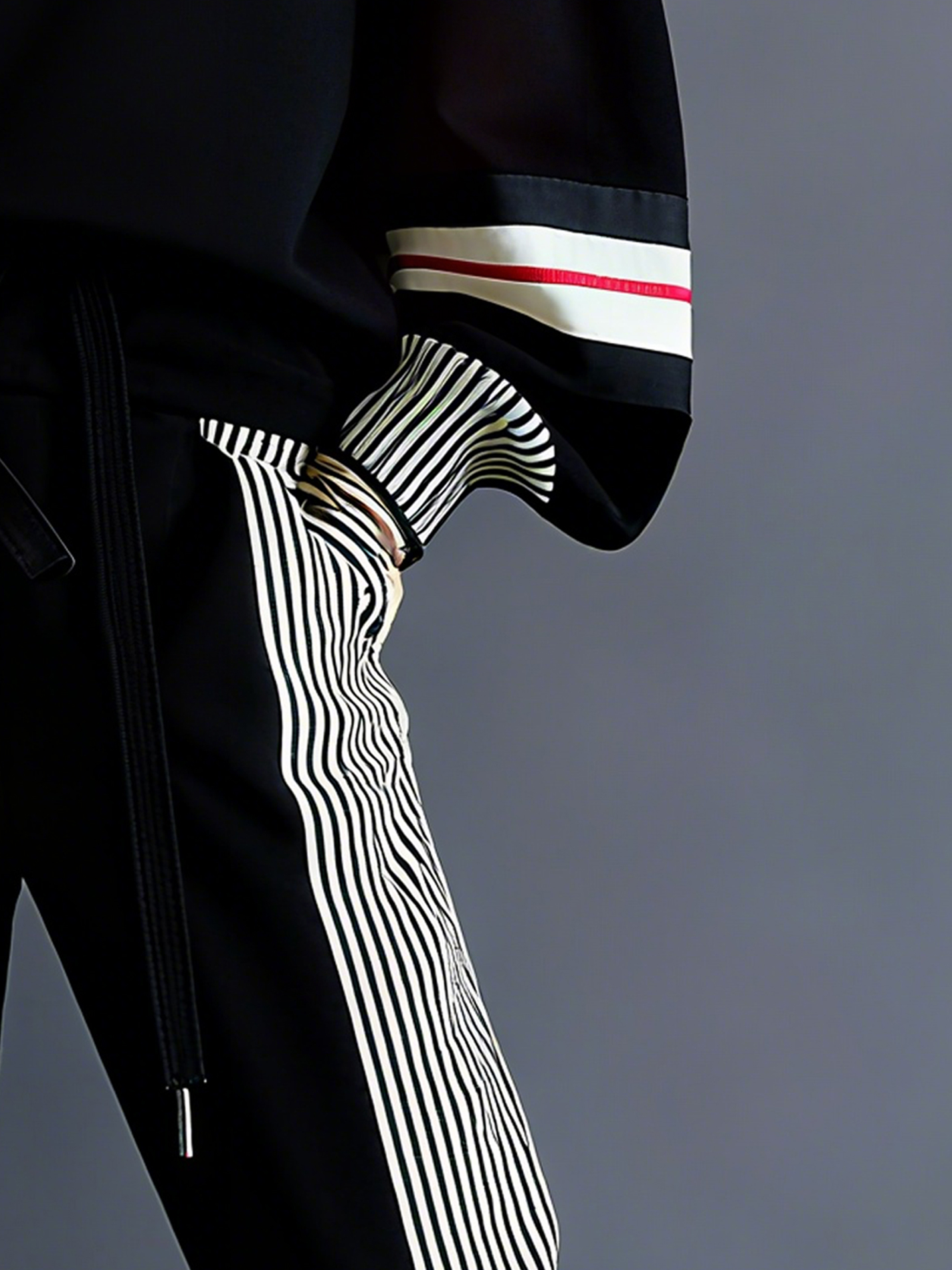 Lässig Farbblock Hose mit Knöchelband