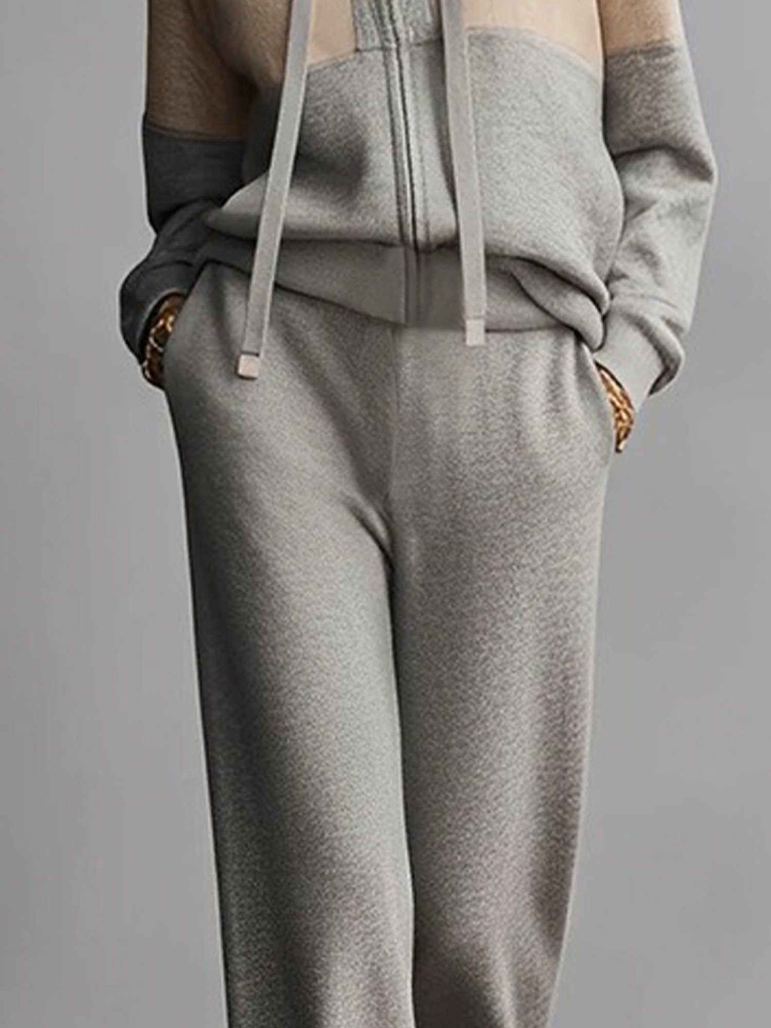 Lässig Unifarben Gerade Hosen